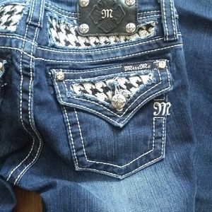 Houndstooth Miss Me jeans 16